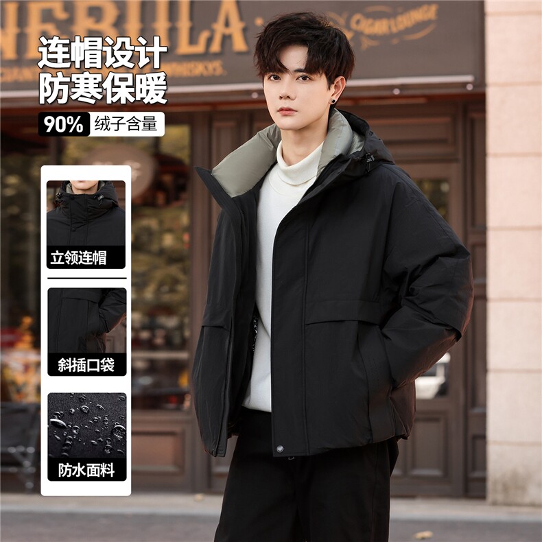 高端羽绒服高级感加厚冬装男士羽绒服外套上衣 313B--WH2581-P300图片