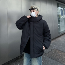冬季美潮高级设计感小众连帽棉服男欧美街头外套情侣潮MF294-P83，男装棉衣，星座412-2