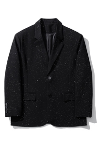 白底成分96%聚酯纤维4%氨纶满天星西服男西装男XF77871P85控138图片