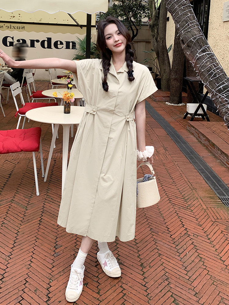 夏季新款棉布连衣裙 宽松显瘦 气质淑女风图片