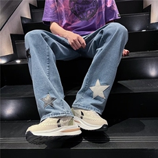 美式牛仔裤男春秋新款休闲直筒裤KJ64P43，男装牛仔裤，星座1116-2