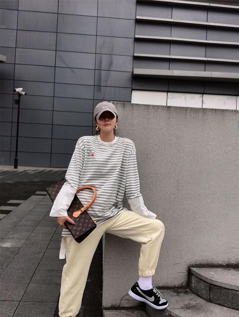 2021年春季新品横条T，女装，尚映