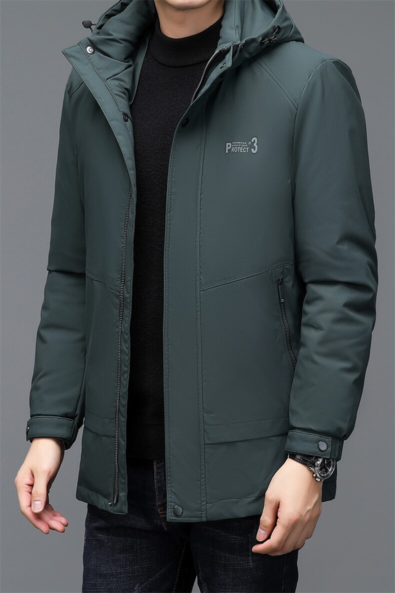 BJY1153钱塘2020-2冬季厚款商务休闲连帽中年男士羽绒服P190,男装羽绒服,钱塘207-2