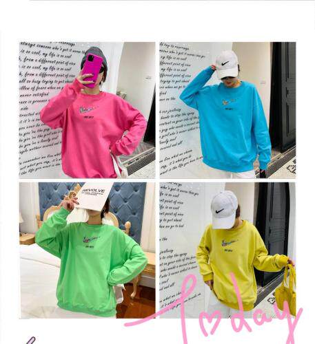 春款百搭亮色卫衣，女装卫衣/绒衫，蔓娅