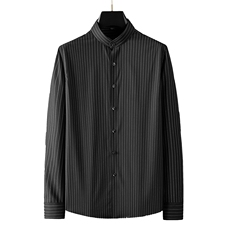 D-L211男式服装新款衬衫男长袖立领休闲四季可穿衬衣，男装衬衫，电商B360
