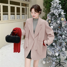2025冬季西装双面尼70毛送手套围帽（现货）2C375-2519-P275-K418，女装毛呢外套，2C375