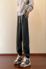 抖音品质大码男裤重磅双面奥粒绒加绒加厚束脚休闲裤M-5XL特P45，男装卫衣，电商B325