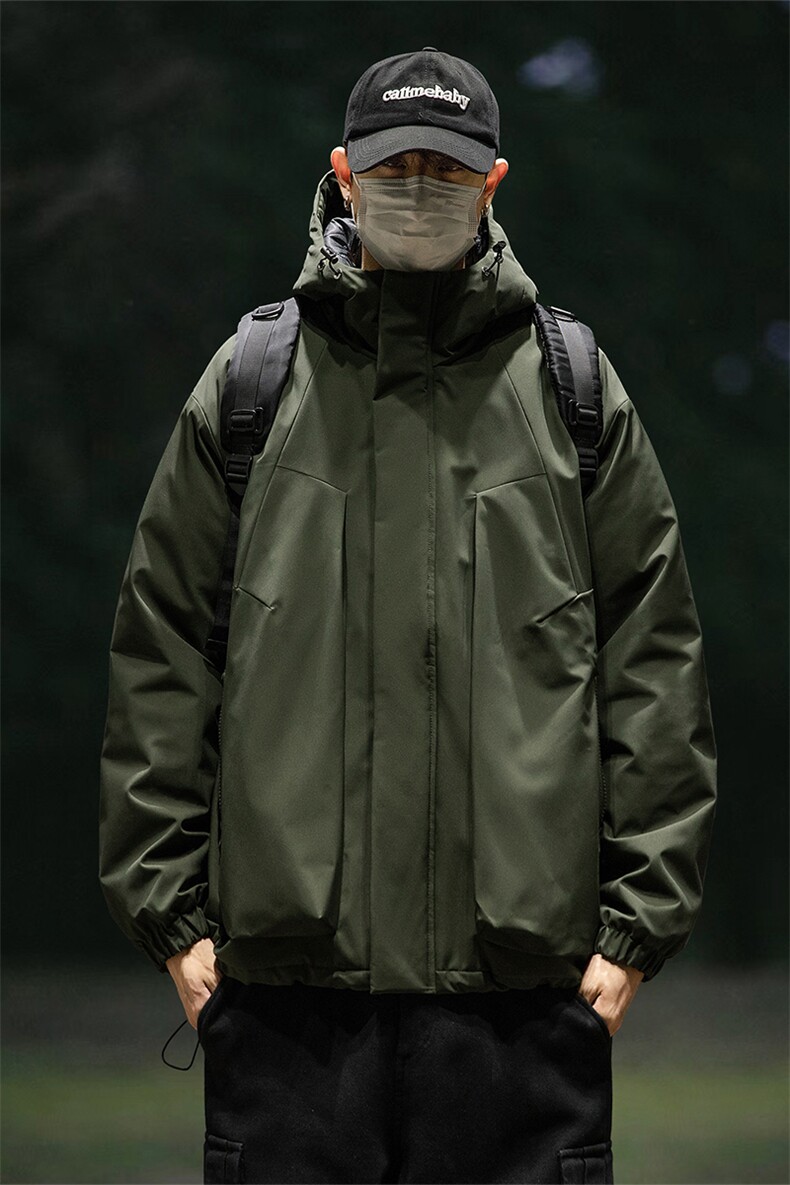 户外防水冲锋棉服D2250-TP110控价158保暖可二开棉衣外套男,男装棉衣,电商A102-1