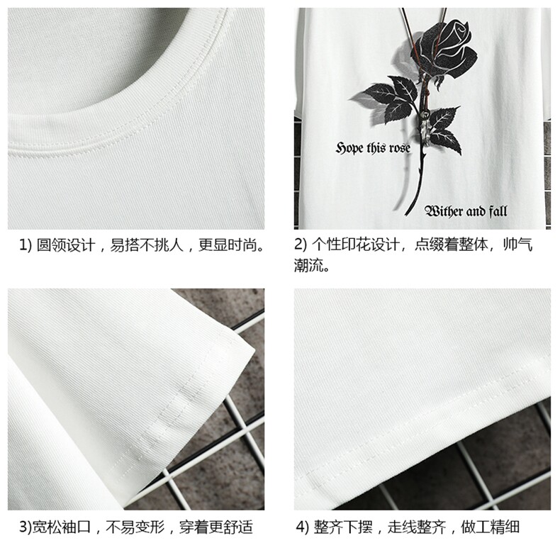 纯棉短袖t恤男大码半袖打底衫宽松体恤衫网格挂拍DX17279-P20,男装T恤,电商A040A