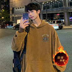 直播品质500克重磅美式做旧水洗卫衣SL1518-常规特P55加绒特P65，男装卫衣，电商A486