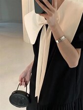 欧货同款蝴蝶结连衣裙，前后两穿，女装连衣裙，玩美