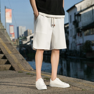 夏季短裤休闲裤五分裤刺绣华夫格K303-P35-控48图片