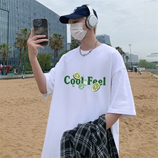 T622P26夏季新款美式纯棉短袖T恤ins衣服宽松半袖体恤上衣，男装T恤，星座304A