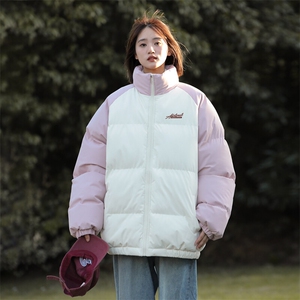 现货 抖音得物可供视频 三防加厚羽绒拼接棉衣外套面包棉服 86634图片