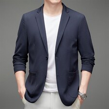 2023秋季爸爸西装休闲外套男中老年商务休闲西服MNSABX7016-P210,男装西服,电商B212（原钱塘6029）