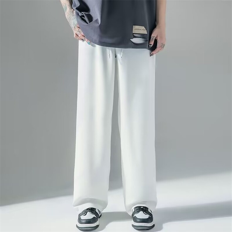 运动裤时尚潮牌新款夏季长裤宽松型青春流大码冰丝裤A788P20,男装休闲裤,星座1116-2