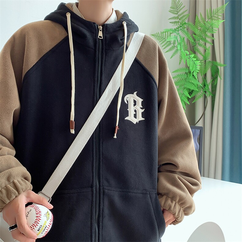 703-MY303-P115冬季连帽拼色奥粒绒加厚外套贴布绣花,女装短外套,星座703