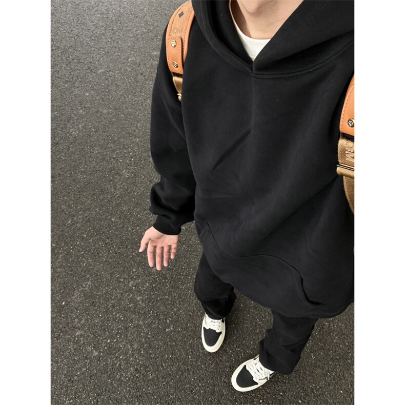 抖音得物高品质重磅400克加厚连帽开衫卫衣外套男SY625P48,男装卫衣,电商基地A086