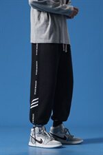 2021新款加绒蓝墙黑色宽松休闲运动裤A061-K1860-P55控价68，男装休闲裤，电商A061