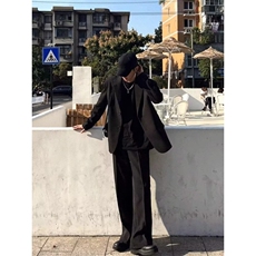 1506/QVS1000/P49新中式中山装高级感痞帅立领西装外套垫肩西服，男装西服套装，星座1506