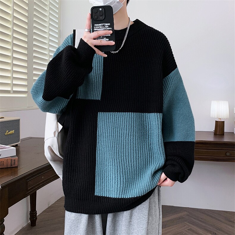 【新品】2025秋冬男士时尚休闲百搭针织毛衣潮流-M5103-P45图片