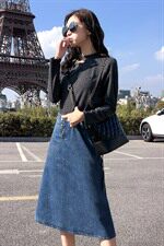 T恤2021年秋季圆领潮流简约个性显瘦修身百搭纯色，女装T恤，钱塘布衣