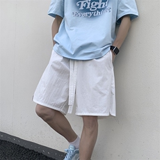 港风纳米皱运动休闲裤美式高街五分裤宽松直通短裤DK200P34，男装休闲裤，星座1204-3