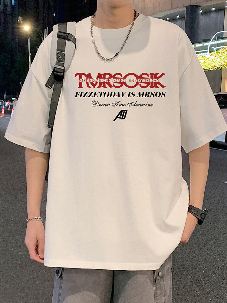 T855港风潮牌高街美式短袖T恤男夏季新款宽松半袖ins重磅纯棉体恤,男装T恤,星座304A-1