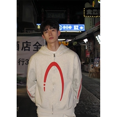 美式复古重磅拉链卫衣男女秋季美式高街嘻哈cleanfit情侣开衫外套，男装卫衣，星座1007（原301D）