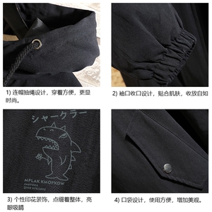 JK41092-P85 加棉款-P115 纯棉连帽夹克男士大码工装夹克男 砖墙图片