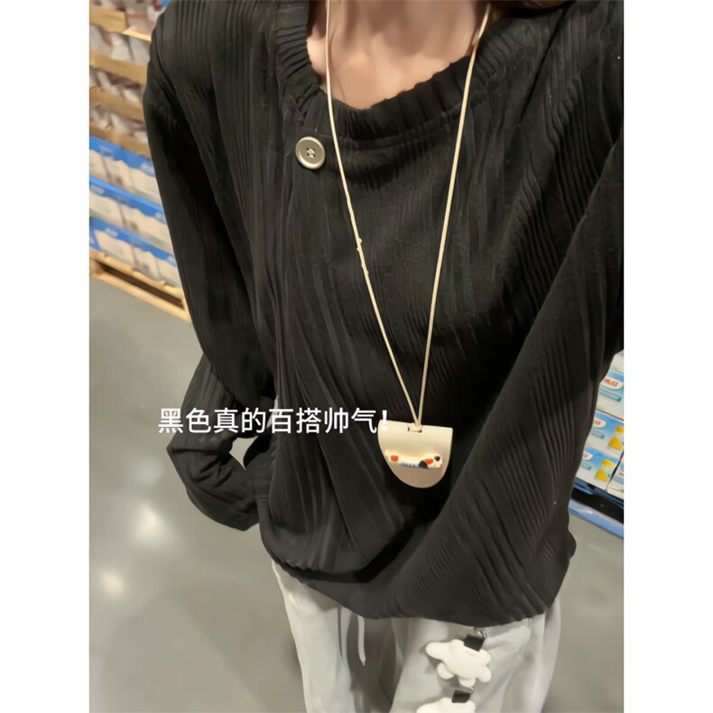 XZ809A/SYR50/特P22/控48设计感领口长袖T恤卫衣,男装T恤,星座809A(原222-1)