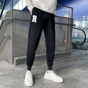 社会精神小伙春秋加绒卫裤运动束脚男裤DS-B249-KK95-P58-加绒P68图片