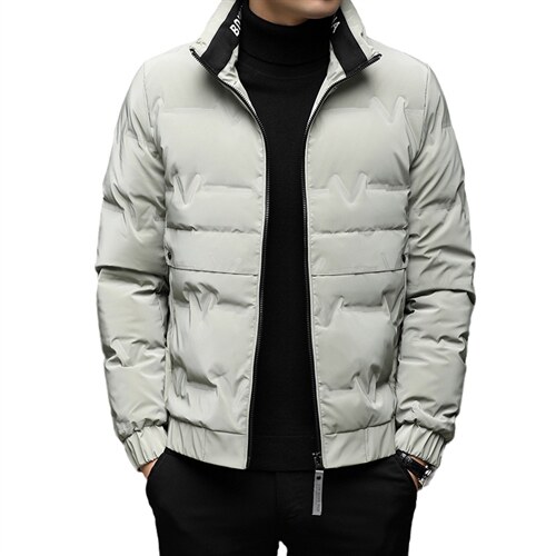 新款休闲羽绒服男立领冬季中年男休闲冬装外套上衣BJY08191-P170,男装羽绒服,电商B212（原钱塘6029）