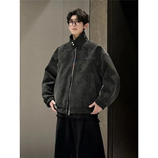 J530-P79日系棒球服外套男春秋季日系复古休闲工装宽松上衣，男装工装外套，电商B323A