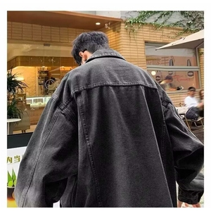 J9904-P62美式潮牌复古痞帅水洗休闲宽松牛仔外套图片