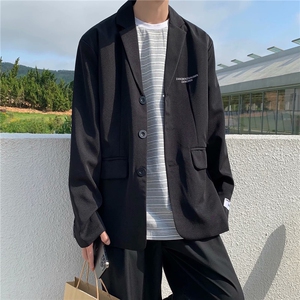 男士休闲西装外套带垫肩W03P67图片