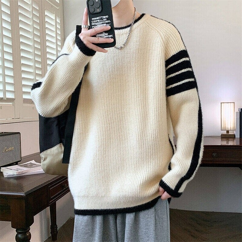 84750-特P53 秋冬新款休闲毛衣男长袖针织衫图片