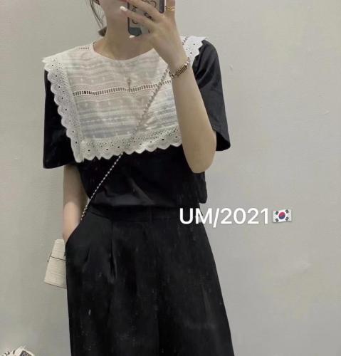 夏款拼接设计款小上衣,女装其它,U·M