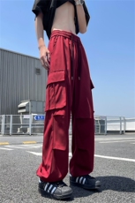 美式机能工装裤子男夏季潮速干冲锋裤宽松阔腿长裤高街冰丝伞兵裤，男装工装外套，星座505-2（原电商A260-1)