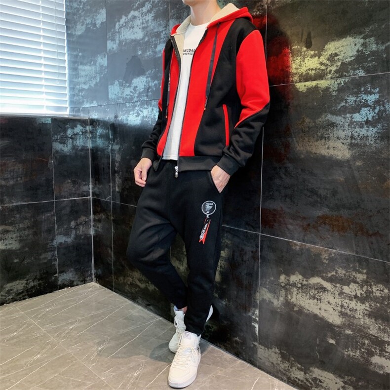 羊羔绒开衫卫衣男士秋冬季加绒加厚TZ826-P80,男装卫衣,星座210-3