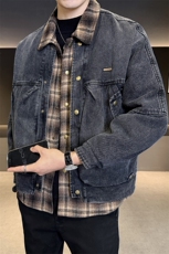 羽绒服男标50白鸭绒2025冬款牛仔外套保暖上衣B317/Y888/P238，男装工装外套，电商B317