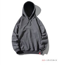 2021秋季新港风海报墙大码男日系宽松休闲运动连帽卫衣W8361-P40，男装卫衣，电商A001