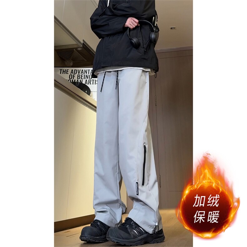 防风防水三合一冲锋裤男款美式加绒加厚防寒保暖滑雪工装裤子秋冬,男装棉衣,星座505-2（原电商A260-1)