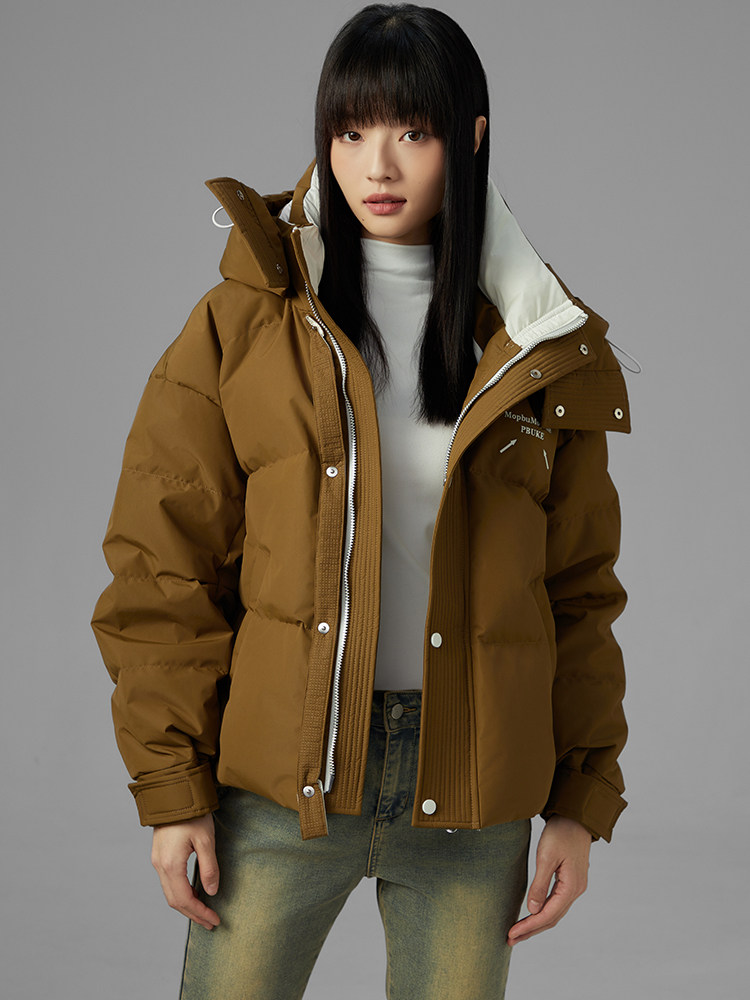 2024冬装新款时尚马吉拉潮流简约气质轻便连帽羽绒服,女装羽绒服,PLAYFOX