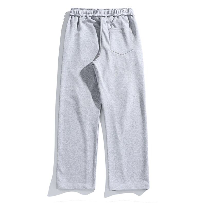 秋冬长裤白底美式高街卫裤宽松休闲针织拖地卫裤K23308-P40控58,男装休闲裤,星座717