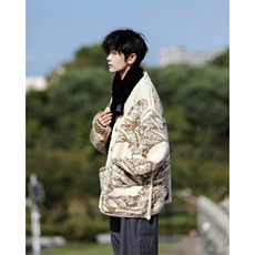 8XL-M慵懒风软糯毛衣开衫针织开衫外套男中长款MY1215P118控148，男装针织衫/毛衣，电商D206-1