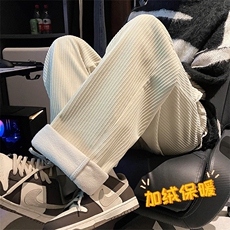 加绒运动裤女/男11分秋冬款卫裤高腰大码1008特批35加绒特批43，男装休闲裤，星座718-1
