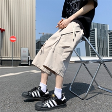 夏季新款潮牌休闲短裤男美式高街运动七分中裤901-特P30控58，男装牛仔裤，电商C305A