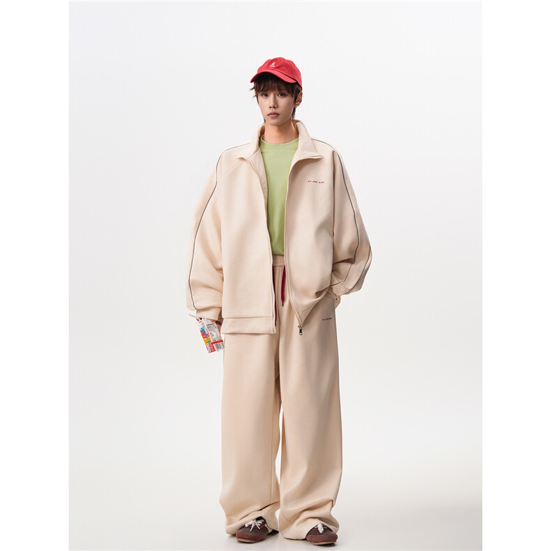 8XL-M反光条运动套装男街舞服休闲外套夹克麂皮绒裤子男TZ106P95,男装T恤,电商D206-1