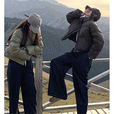 免洗PU皮羽绒棉服女短款2025新款冬季加厚宽松面包服外套C519-100，男装棉衣，星座911-2(原星座613-2）